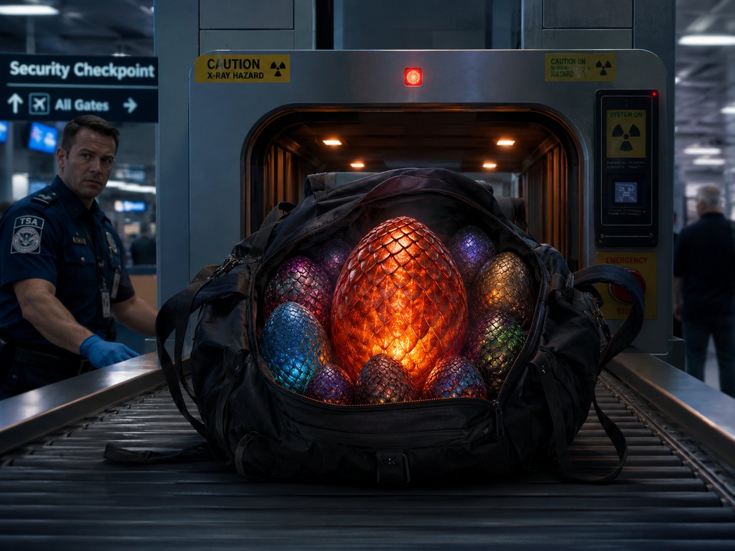 Missed Flight with Dragon Eggs